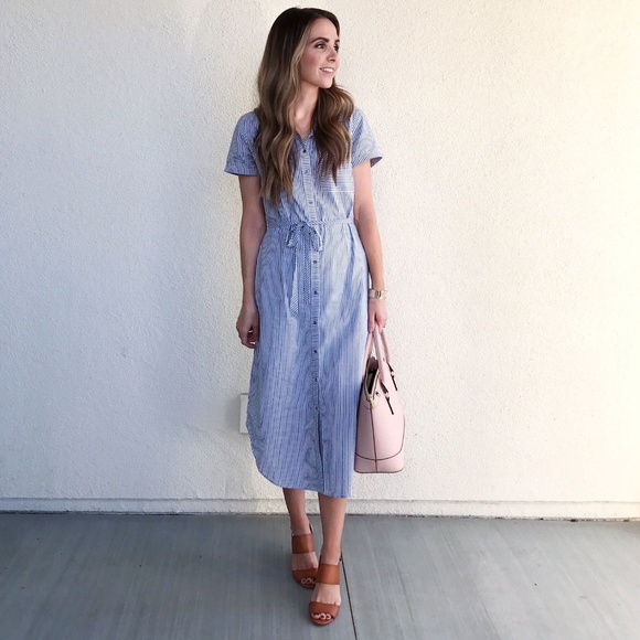 Abercrombie long striped dress (NWT) - Picture 1 of 6